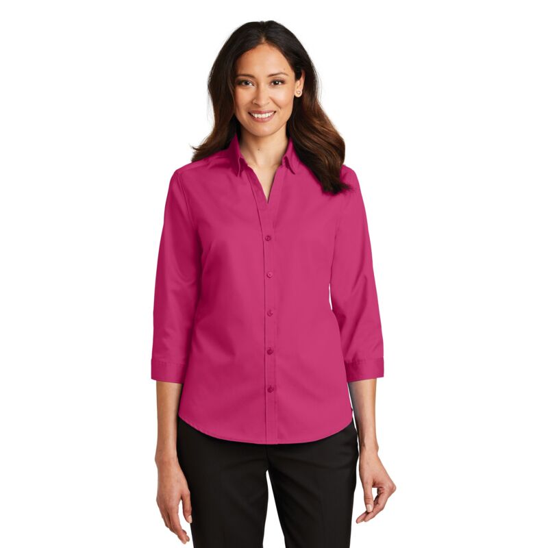 Women's 3/4 Sleeve SuperPro Twill Shirt Thumbnail
