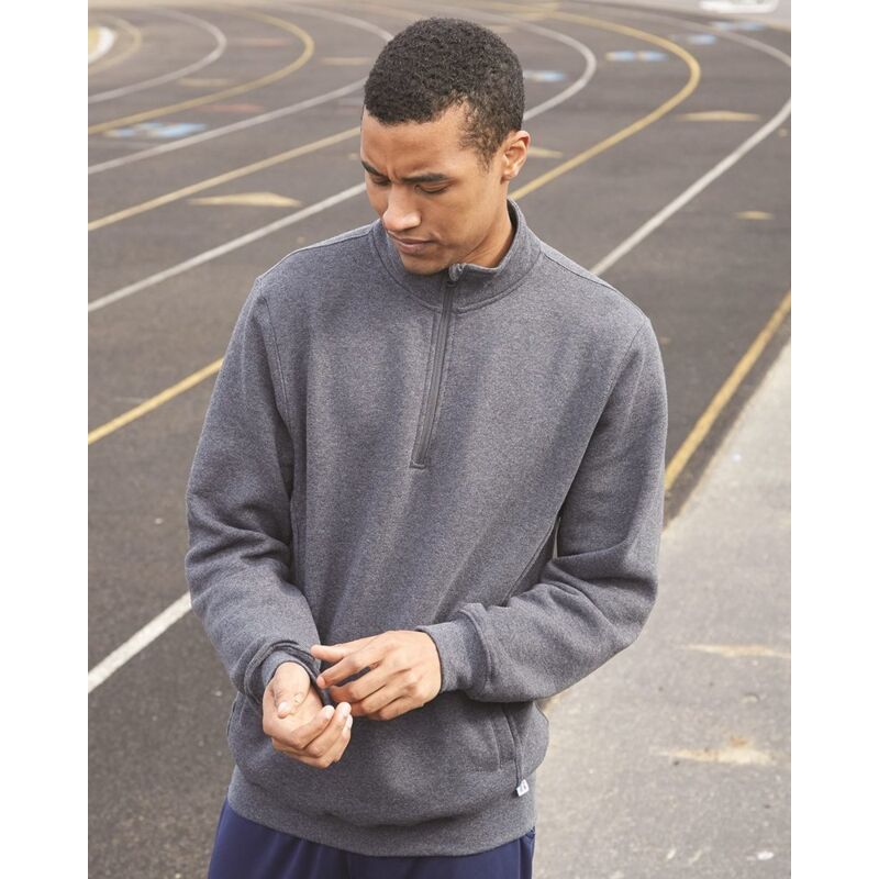 Unisex Dri Power® Quarter-Zip Cadet Collar Sweatshirt Thumbnail