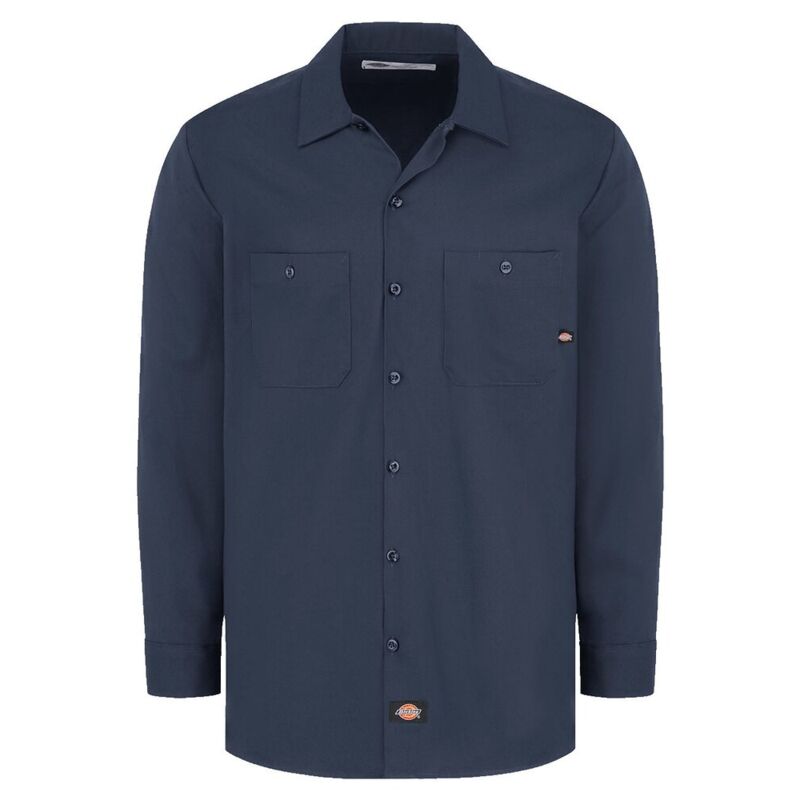 Men's Tall Industrial Cotton Long Sleeve Work Shirt Thumbnail