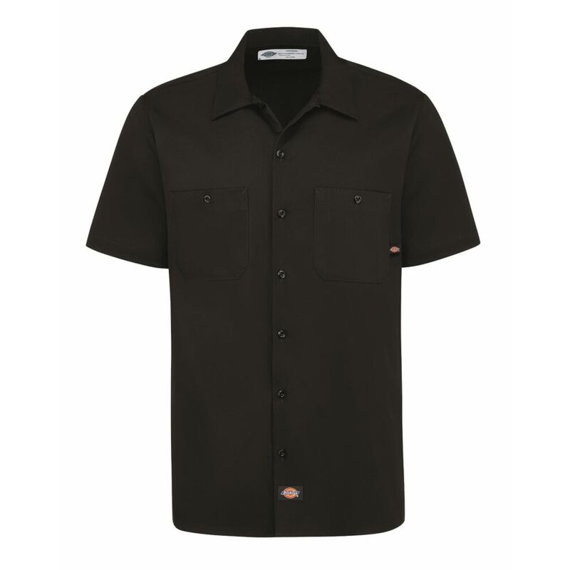 Men's Industrial Short Sleeve Cotton Work Shirt Thumbnail