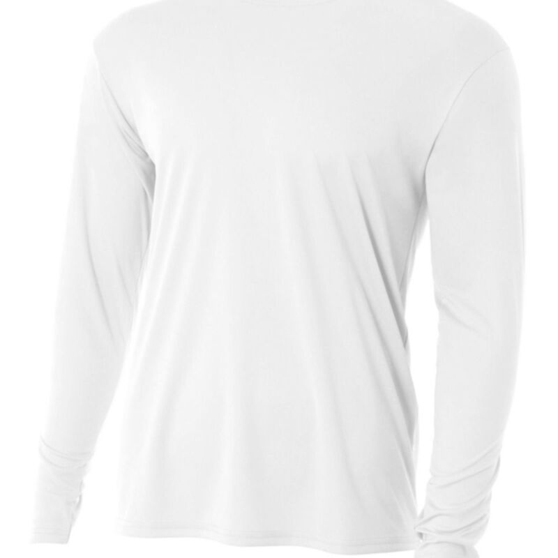 A4 Adult Cooling Performance Long Sleeve Crew - Name/Number Thumbnail